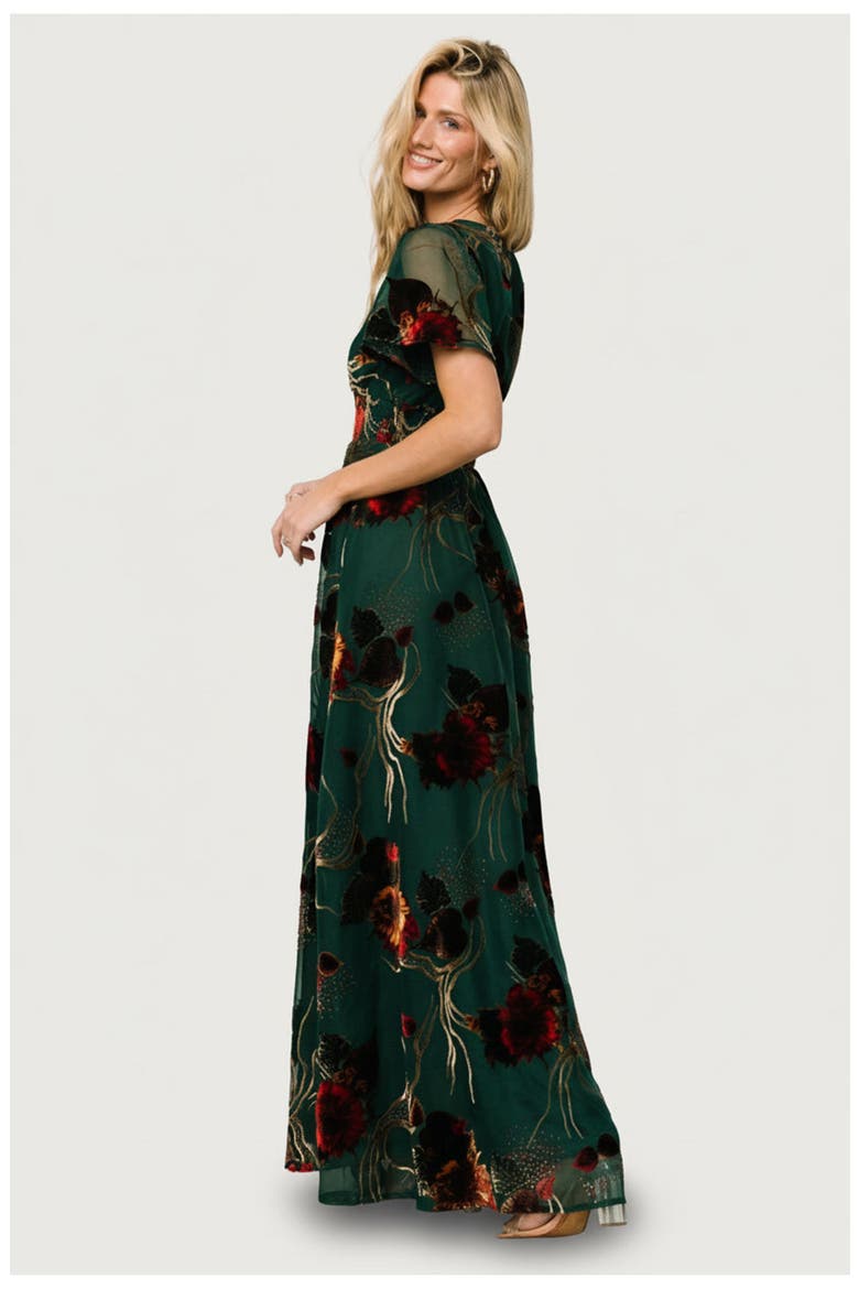 Valen Maxi Dress, Alternate, color, Jade Multi