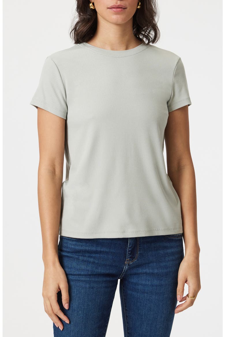 Basic Rib T-Shirt, Main, color, PIGEON