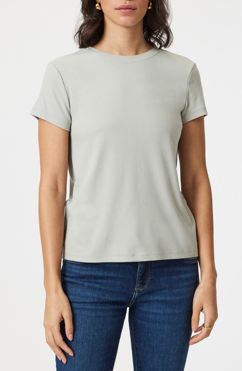 Mavi Jeans Basic Rib T-Shirt, Main, color, Pigeon