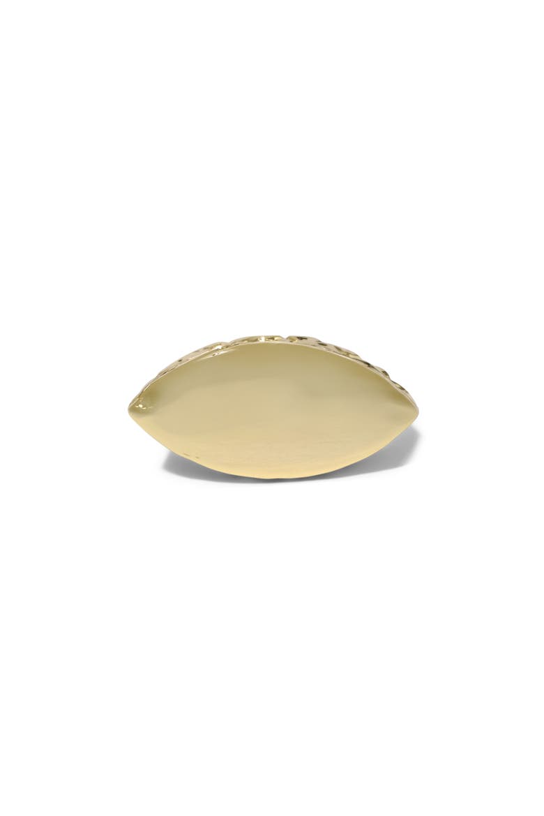 Brut 14k Gold Plated Sliced Ring, Alternate, color, GOLD