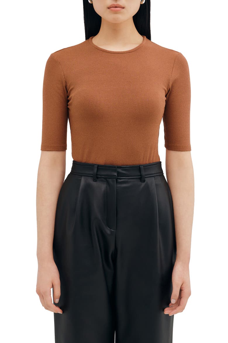 Seneca Rib Top, Main, color, CINNAMON BROWN