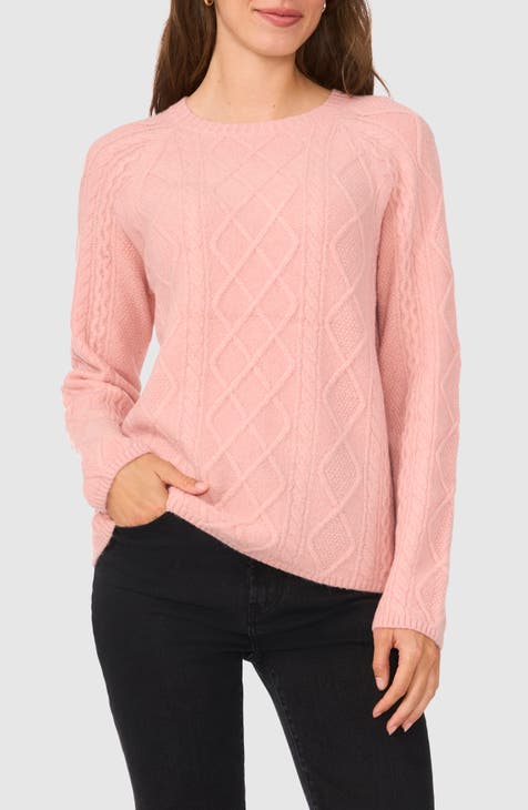 Burberry Pink Crew Neck Puff Balloon Sleeve outlets Sweatshirt XL