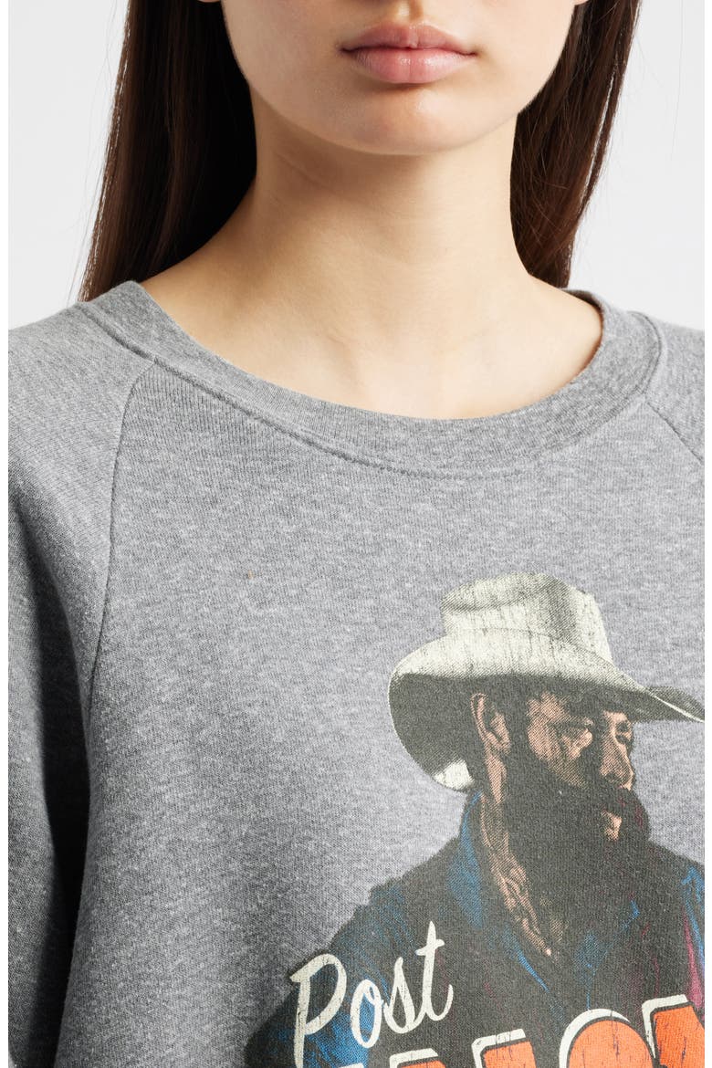 Post Malone Posty Leanin' Graphic Sweatshirt, Alternate, color, HEATHER GREY