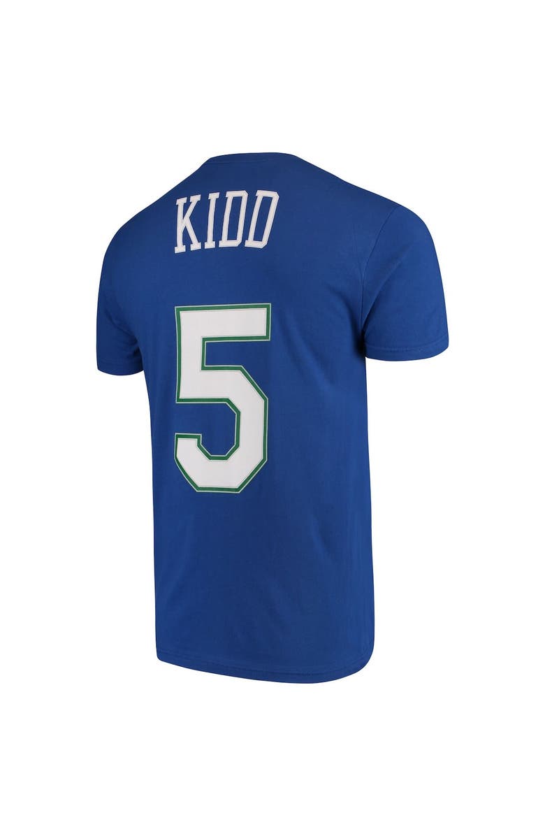 Mitchell & Ness Men's Mitchell & Ness Jason Kidd Blue Dallas Mavericks Hardwood Classics Team Name & Number T-Shirt, Alternate, color, 