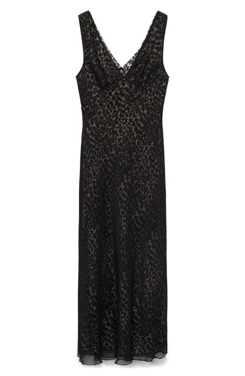 Shop Mango Rocio Sleeveless Midi Dress In Black