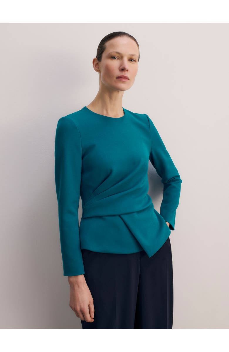 The Fold Malone Woven Top, Main, color, Blue