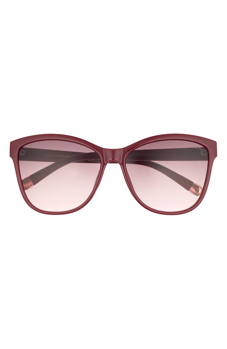 Vince Camuto 57mm Cat Eye Sunglasses, Main, color, Red