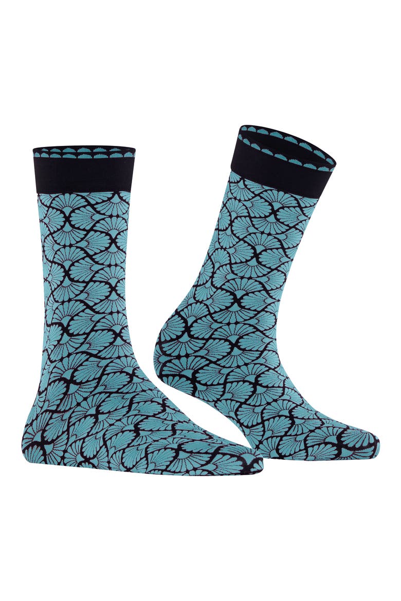 Flair Epoque Crew Socks, Main, color, KEY LARGO