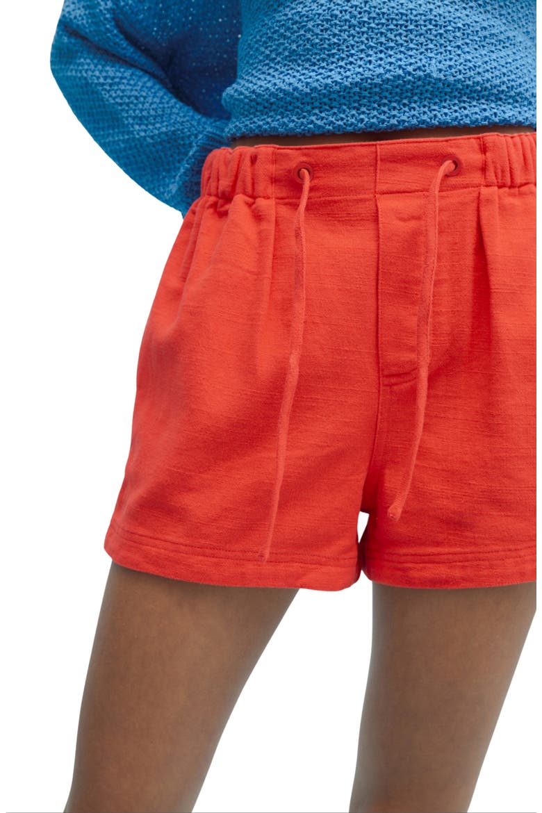 Twill Shorts, Main, color, CHERRY