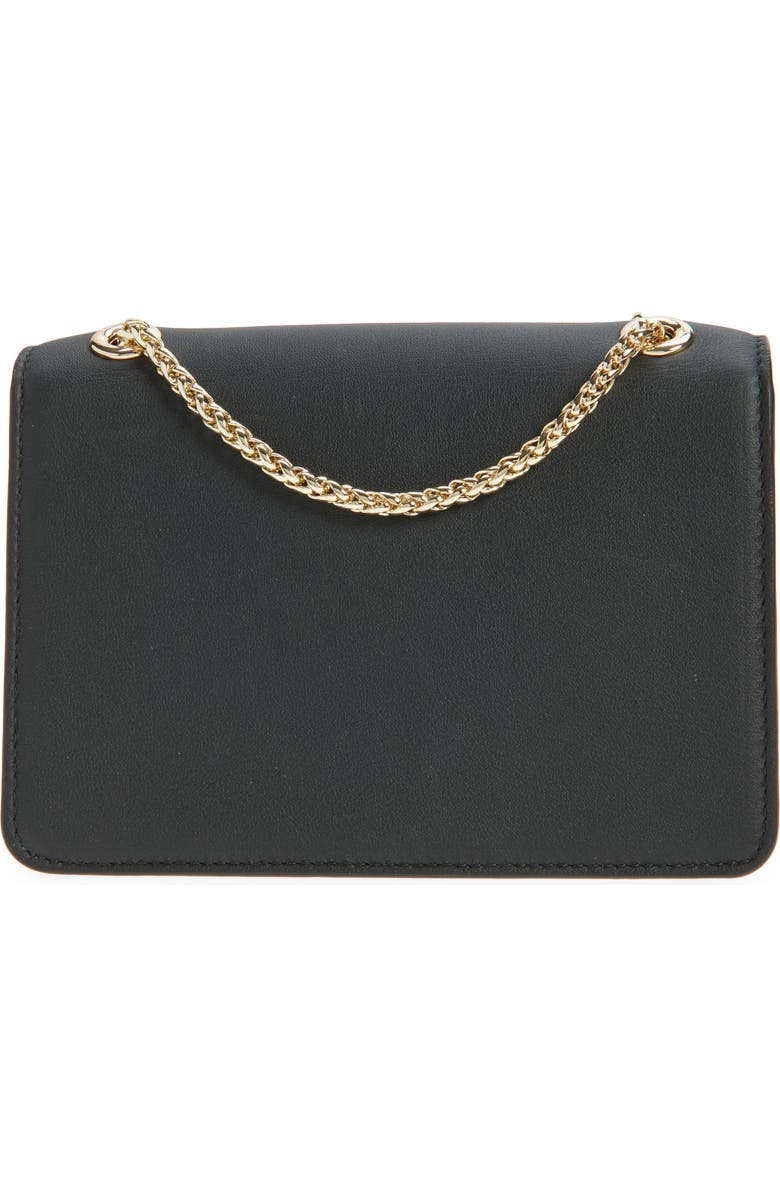 Strathberry Mini East/West Leather Shoulder Bag, Alternate, color, Black