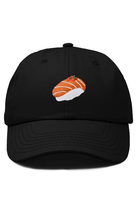 Salmon Sushi Embroidered Dad Cap
