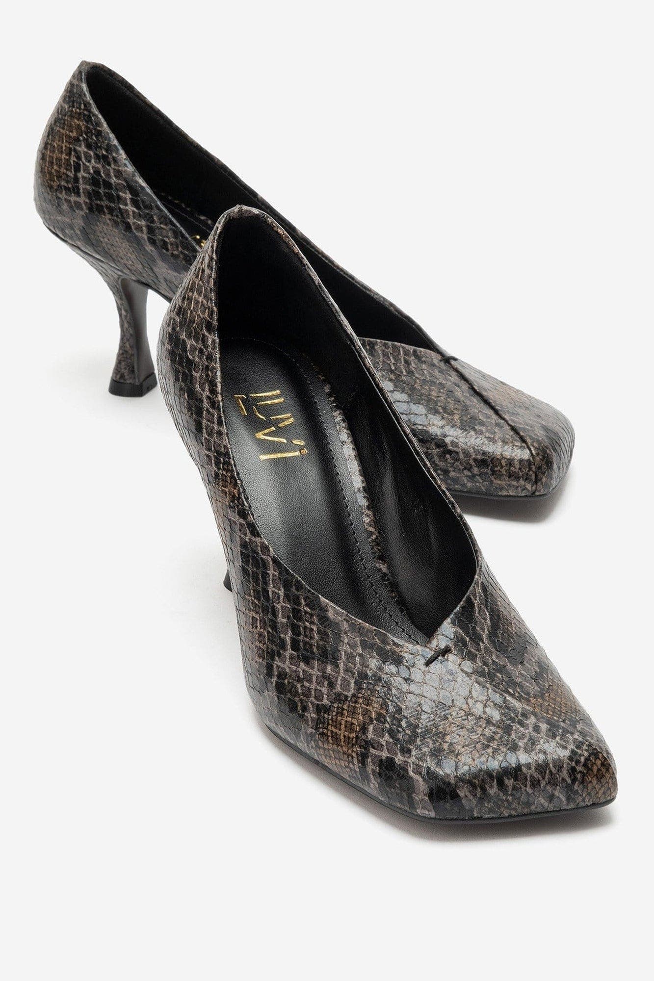 Hertz Stiletto Square Toe Pump, Alternate, color, Black Print