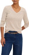 NZT by NIC+ZOE Striped V Neck T-Shirt