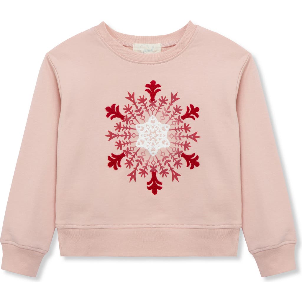 Peek Aren't You Curious Kids' Snowflake Pullover In Neutral