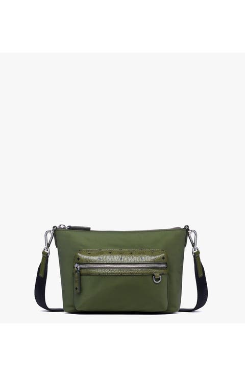 Aren Crossbody in ECONYLÂ® and Leather
