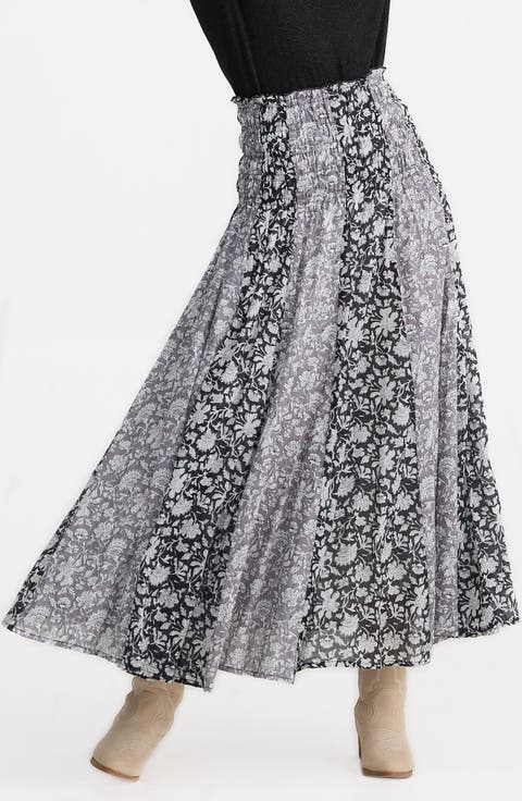 Balmoral Print Maxi Skirt