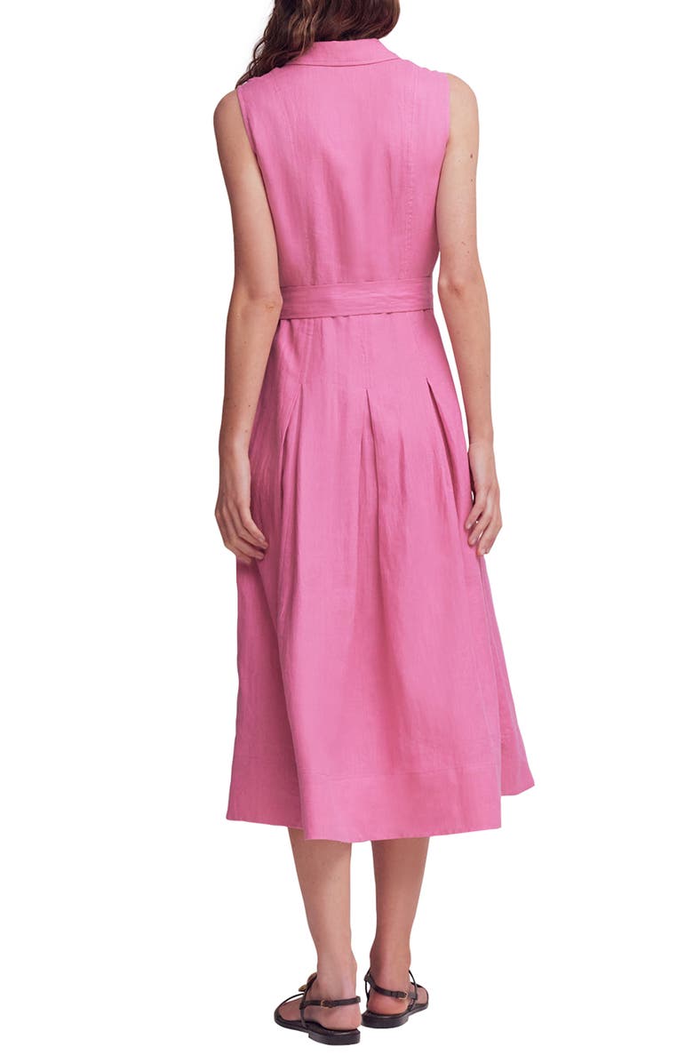 Boden Belinda Linen Shirt Dress, Alternate, color, Pink