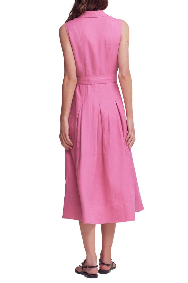 pink linen shirt dress Pink Linen Shirt Dress Medium