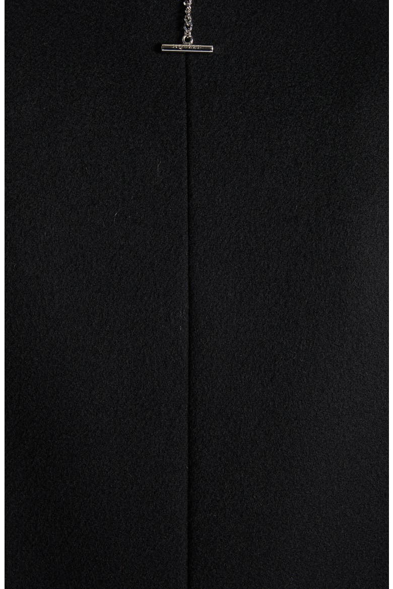 T-Bar Wool & Cashmere Cutaway Coat, Alternate, color, BLACK