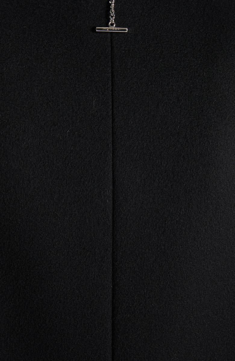 McQueen T-Bar Wool & Cashmere Cutaway Coat, Alternate, color, Black