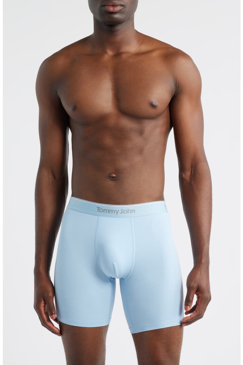 Micro Stretch 4-Pack 6-Inch Boxer Briefs, Alternate, color, CANAL, BLUE, INDIGO, BLUES
