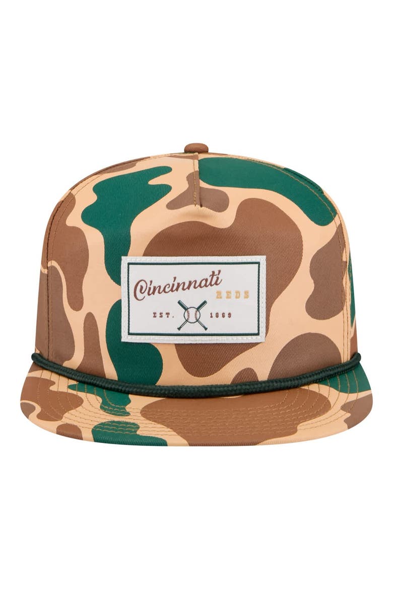 Men's New Era  Camo Cincinnati Reds Duck 19TWENTY Adjustable Hat, Alternate, color, Camo