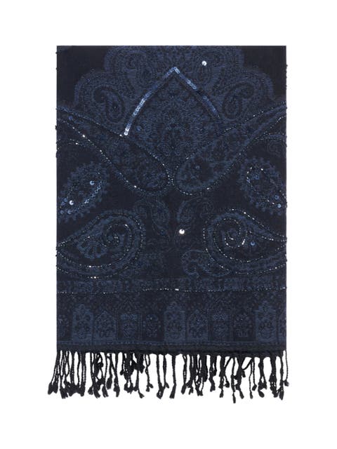 Sirine Paisley Jacquard Print Scarf
