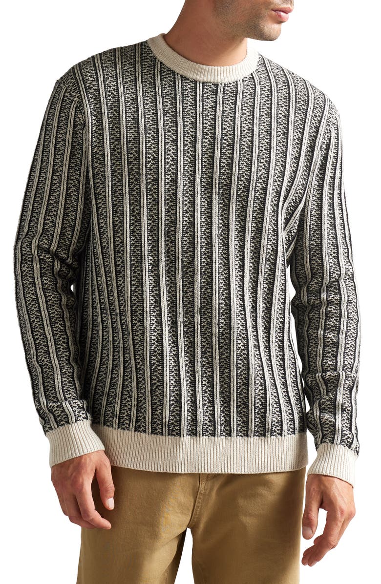 Ted Baker London Buzzad Ribbed Crewneck Sweater, Main, color, 