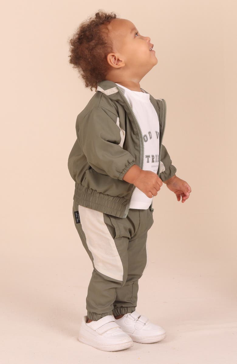 TINY TRIBE Colorblock Pants, Alternate, color, Green Multi