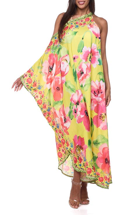 One-Shoulder Cover-Up Maxi Dress