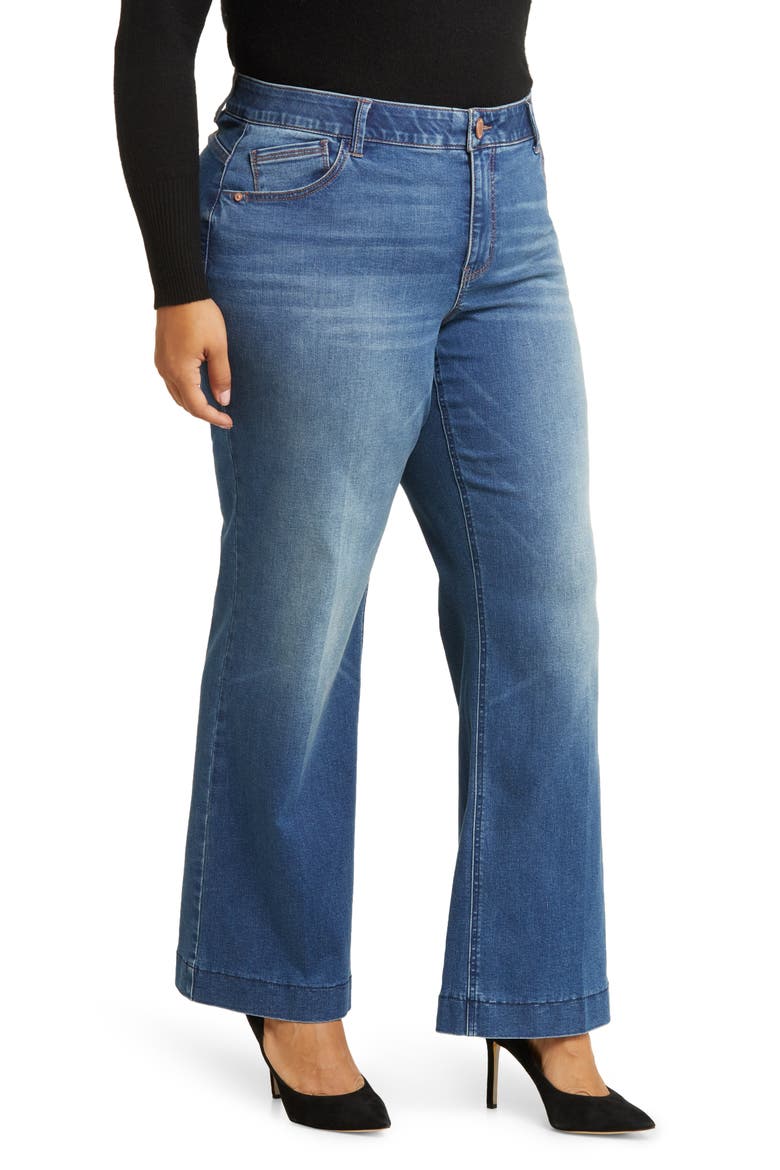Sam High Waist Wide Leg Jeans, Alternate, color, BLUE