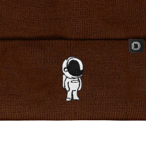 Dalix Astronaut Beanie In Brown
