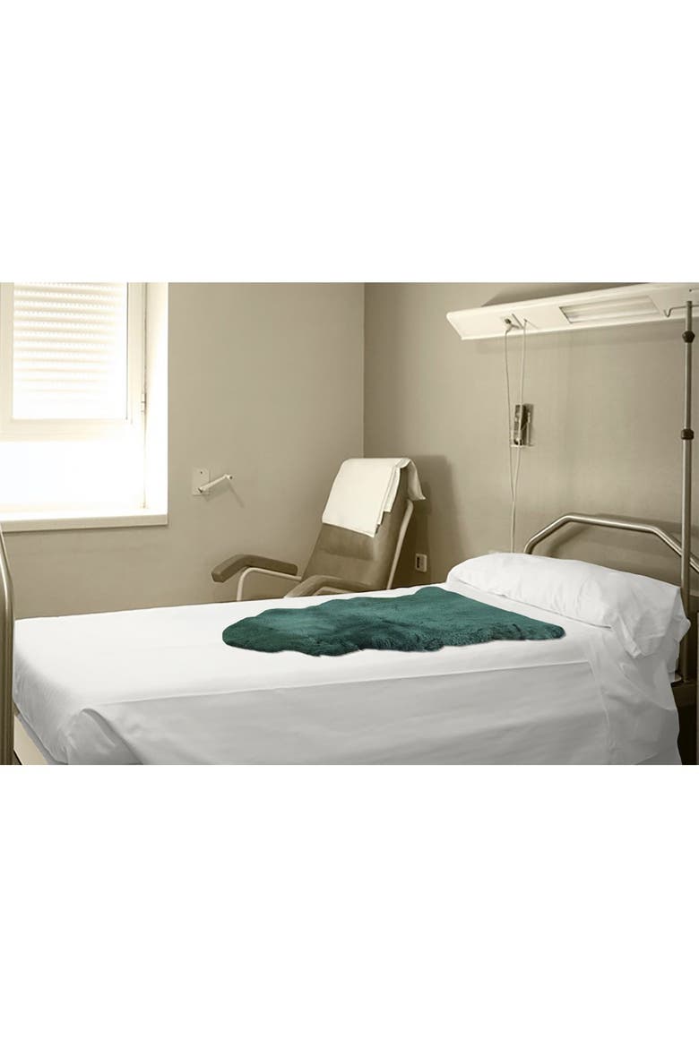 Medical Genuine Sheepskin Shearling Pelt 24" x 48" - Grey, Alternate, color, GREY