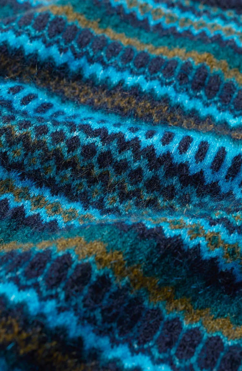 Seasalt Cornwall Annik Fair Isle Wool & Mohair Blend Sweater Vest, Alternate, color, Knit Modernist Cyan Multi