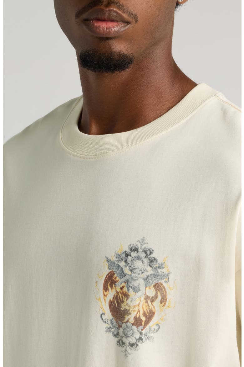 Guardian Angels Cotton Graphic T-Shirt, Alternate, color, CREAM