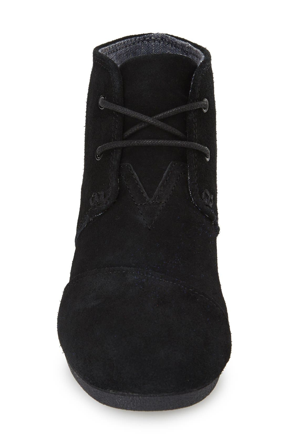 'Desert - Youth' Wedge Bootie, Alternate, color, BLACK SUEDE