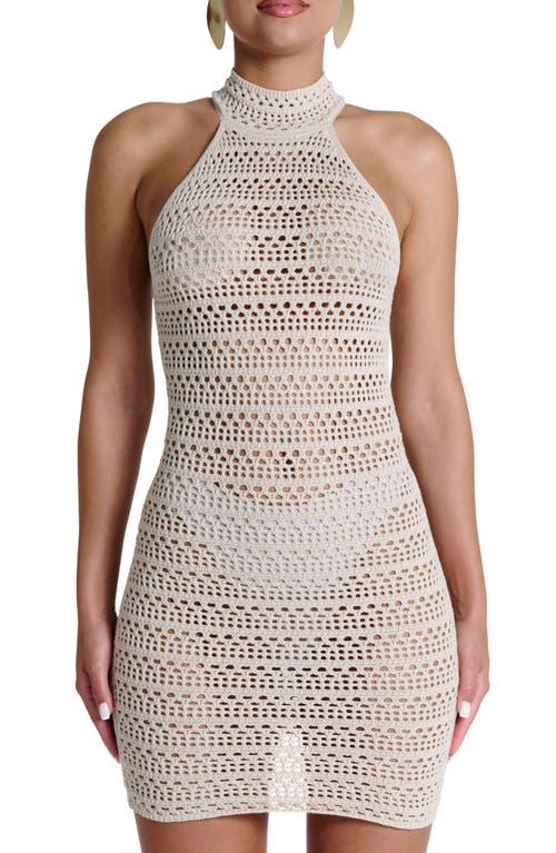 Naked Wardrobe Open Stitch Body-con Minidress