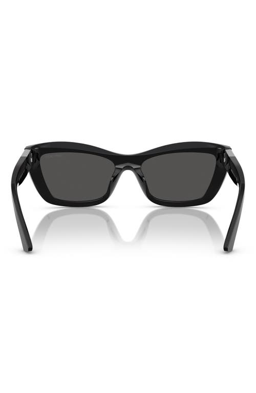 Jimmy Choo 54mm Cat Eye Sunglasses In Black Grey