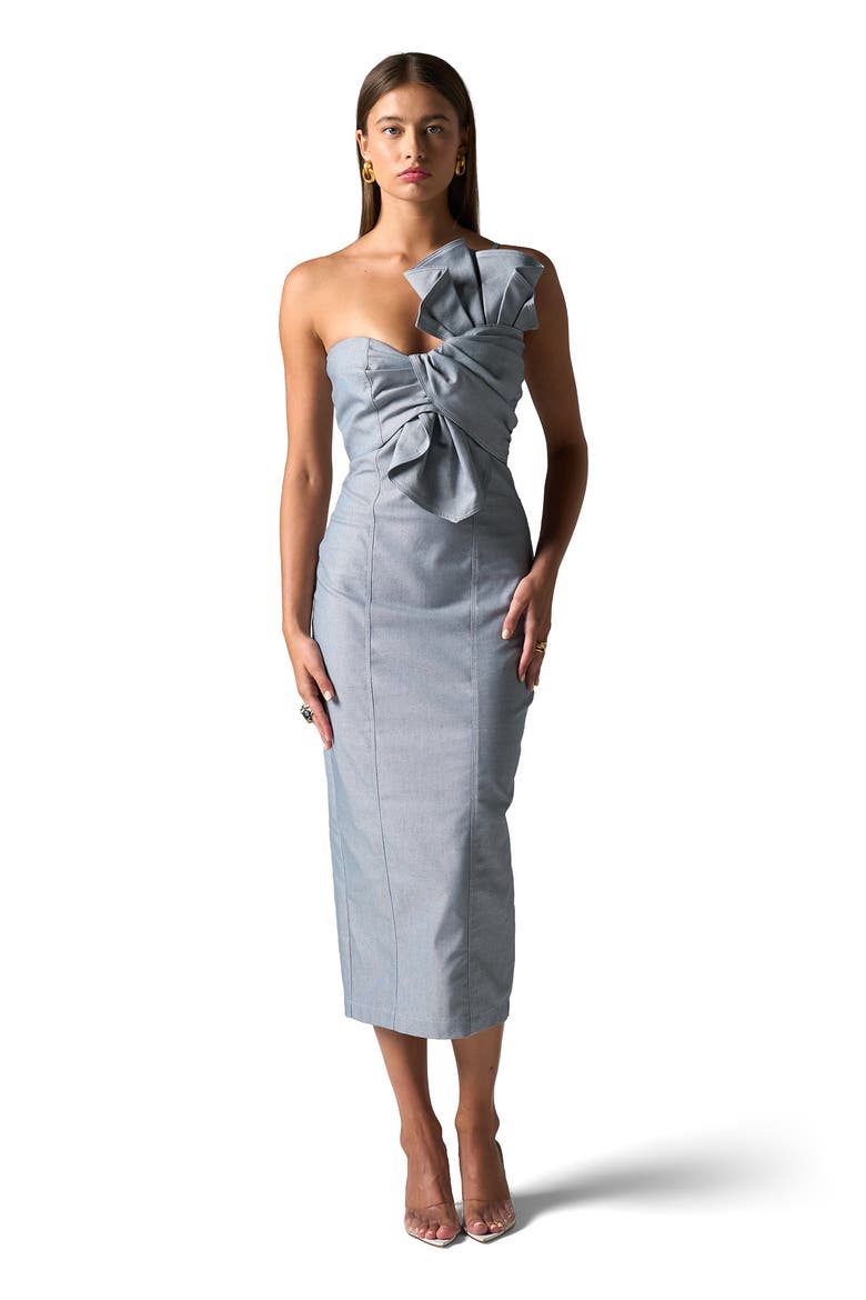 Ivana Dress, Alternate, color, Denim
