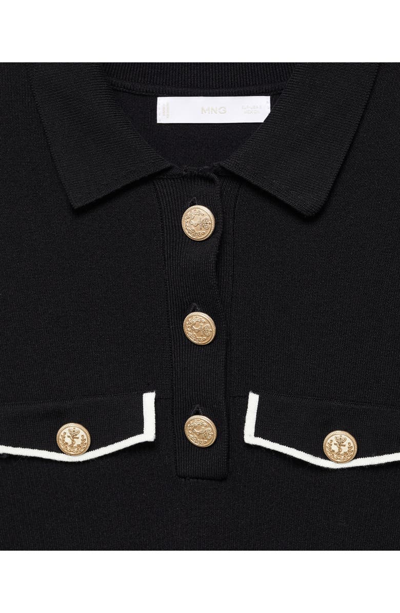 MANGO Polo Knit Minidress, Alternate, color, 