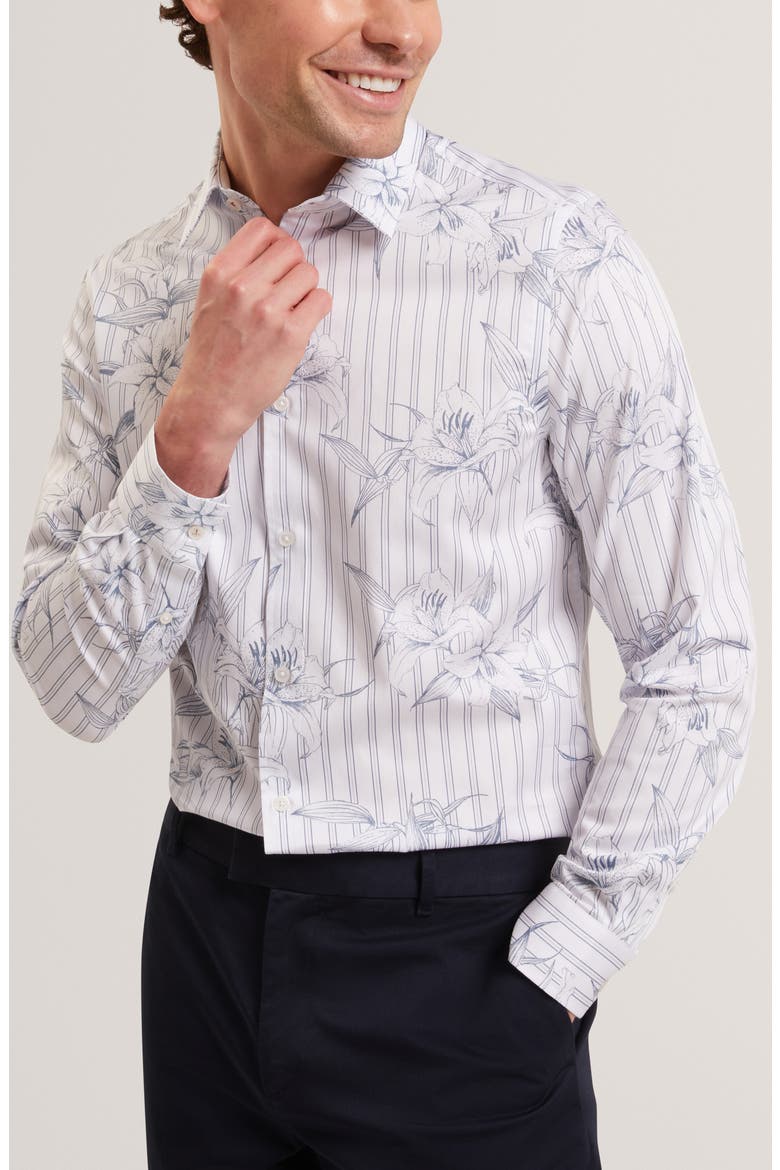 Cipher Long Sleeve Regular Fit Button-Up Shirt, Main, color, LIGHT-BLUE