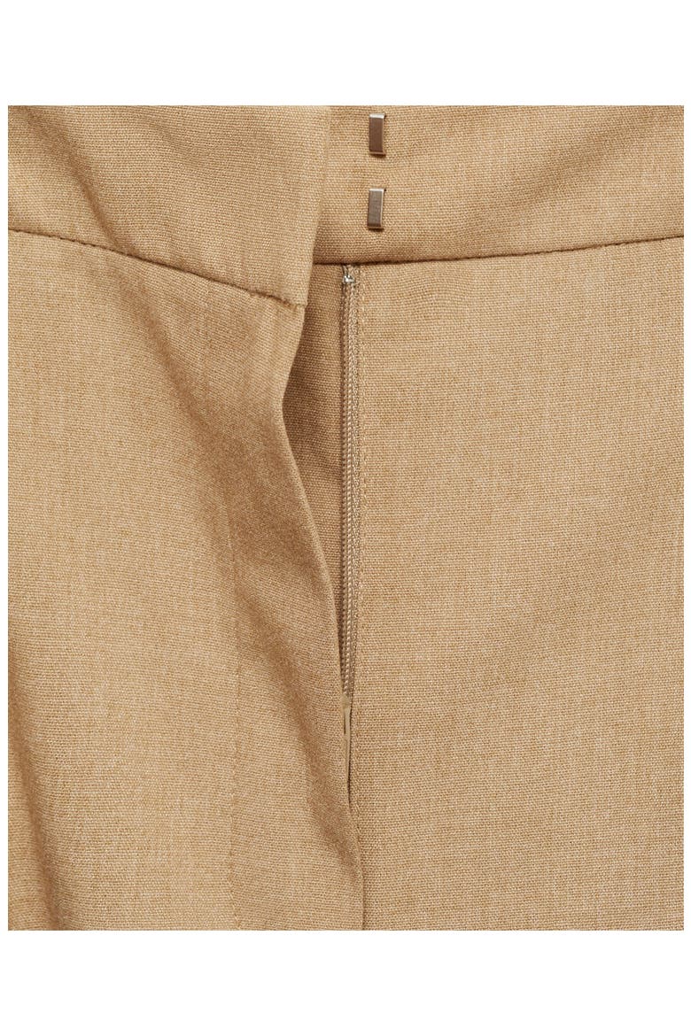 Pleated Straight Leg Pants, Alternate, color, BEIGE