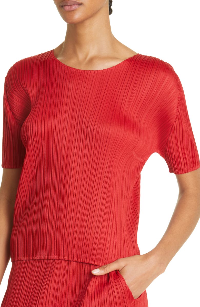 Pleats Please Issey Miyake New Colorful Basics 3 Pleated Top, Alternate, color, 