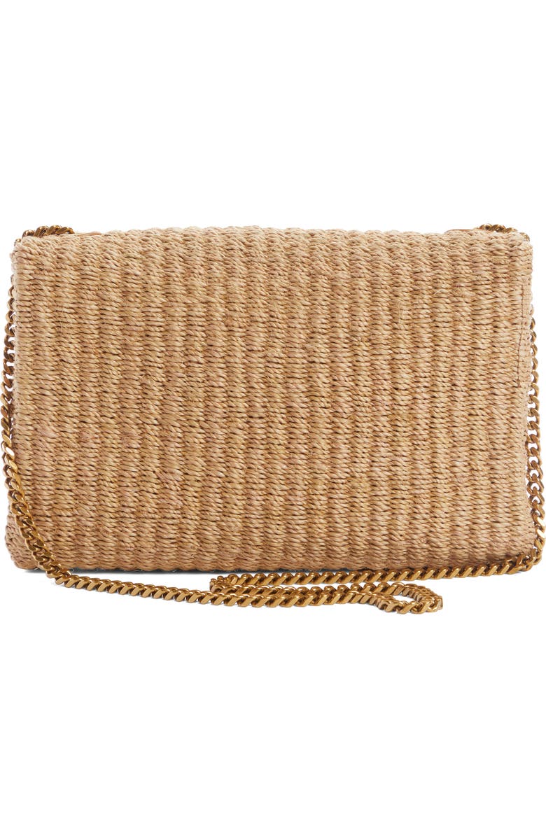 Saint Laurent Medium Kate Raffia Shoulder Bag, Alternate, color,