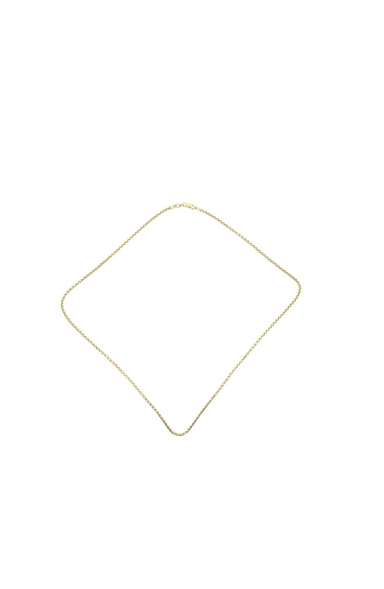 Ancona Jewelry 14K Box Link 2mm 20in 5.1g  Chain Necklace, Main, color, Yellow Gold