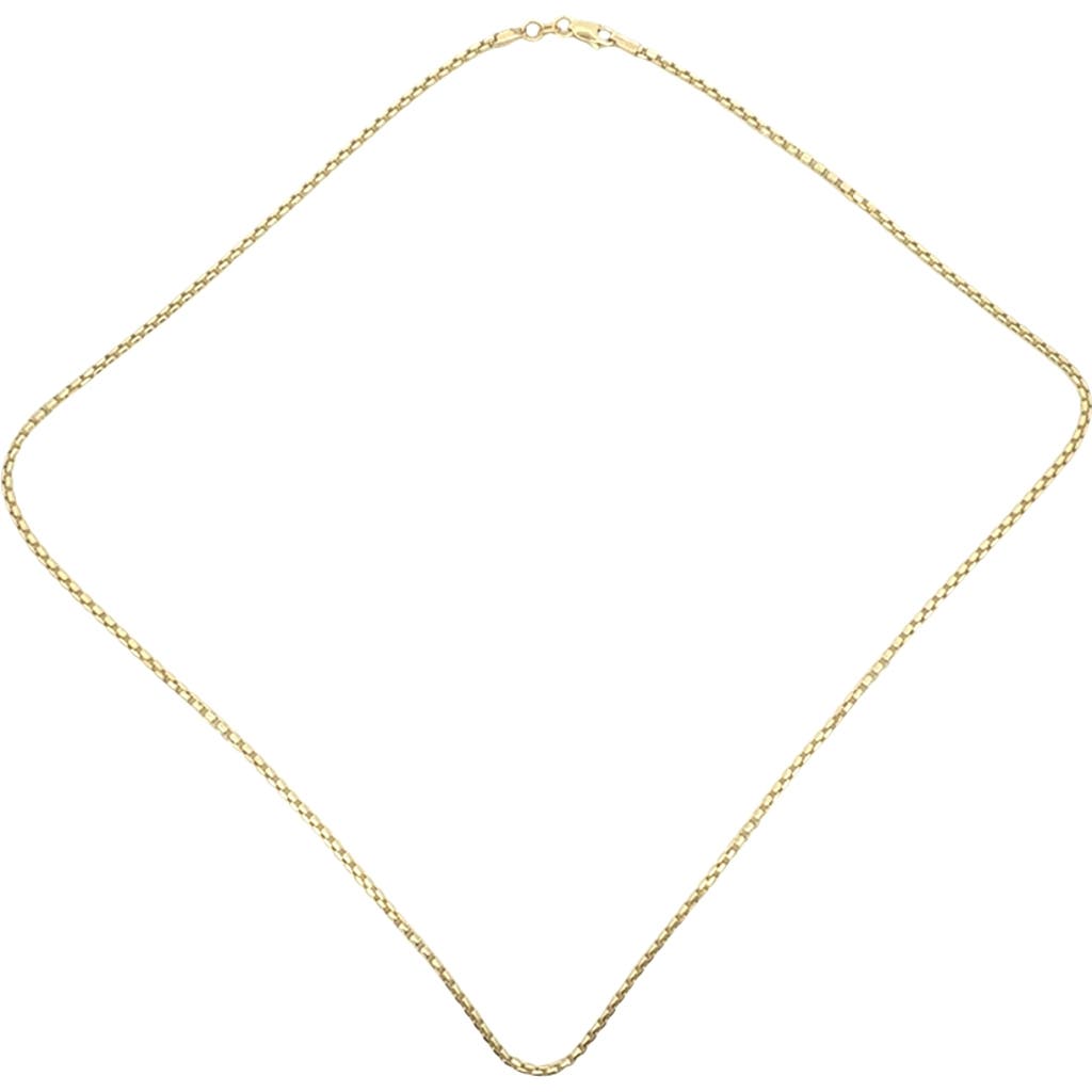 Ancona Jewelry 14K Box Link 2mm 20in 5.1g Chain Necklace in Yellow Gold at Nordstrom