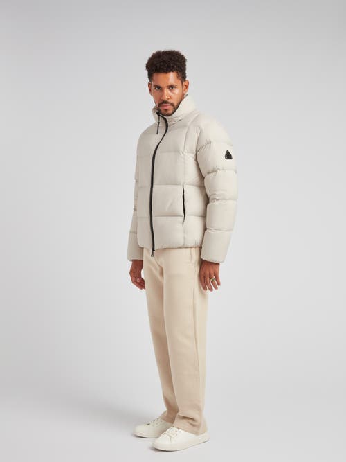 Jack1t Cloud Long Sleeve Puffer Racer Jacket In Neutral