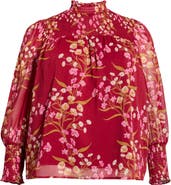 SUGARLIPS Ginnie Floral Balloon Sleeve Top