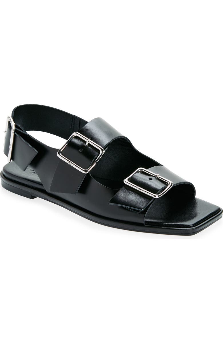 aeyde Tekla Slingback Sandal, Main, color, Black