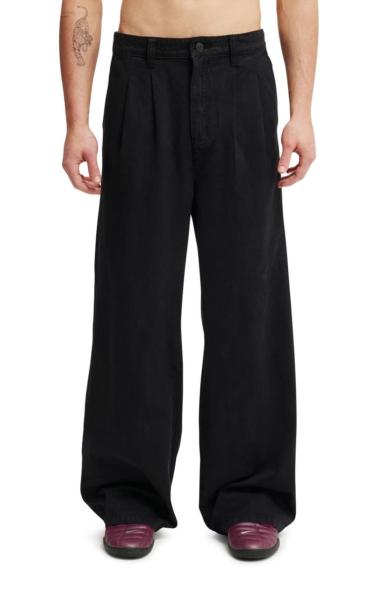 Cotton On Men's Super Baggy Pleated Pant, Main, color,